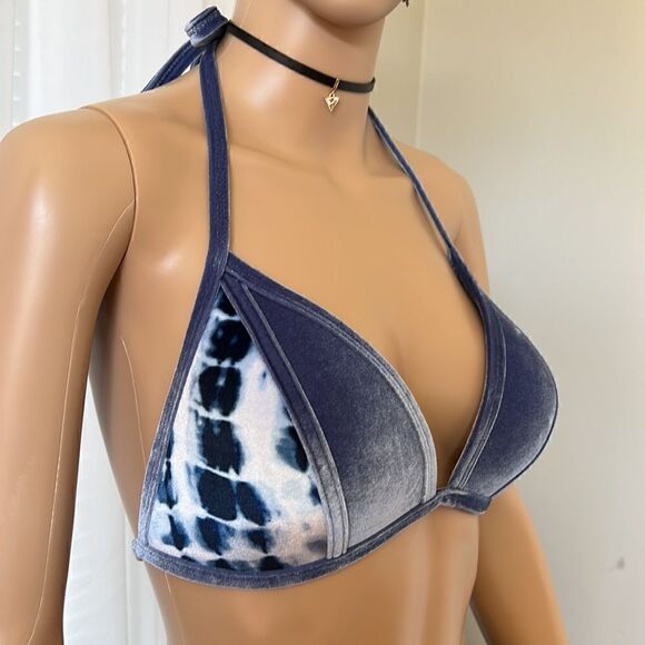 Victorias Secret PINK Velour Bikini Top SDD - Picture 2 of 6